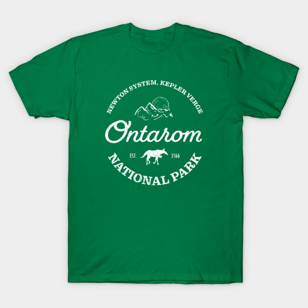 Ontarom National Park - white T-Shirt by Steff-in-a-pan